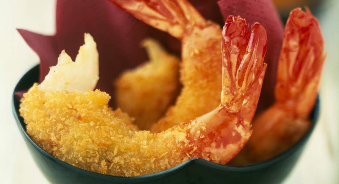 Crevettes à la tempura