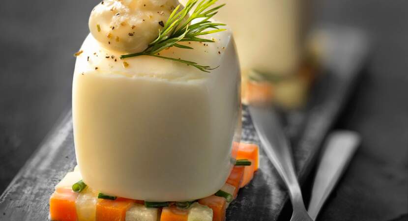 Œufs mayonnaise à la macédoine de légumes maison