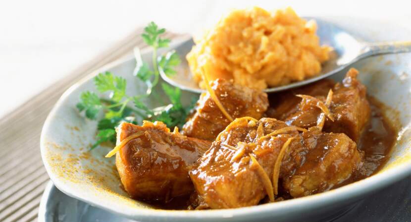 Mercredi : Curry de porc aux pommes de terre