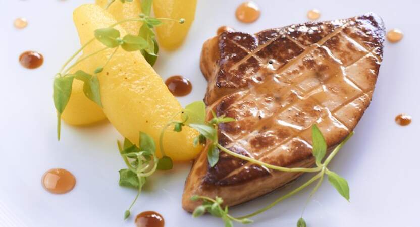 Foie gras de canard poêlé à la plancha