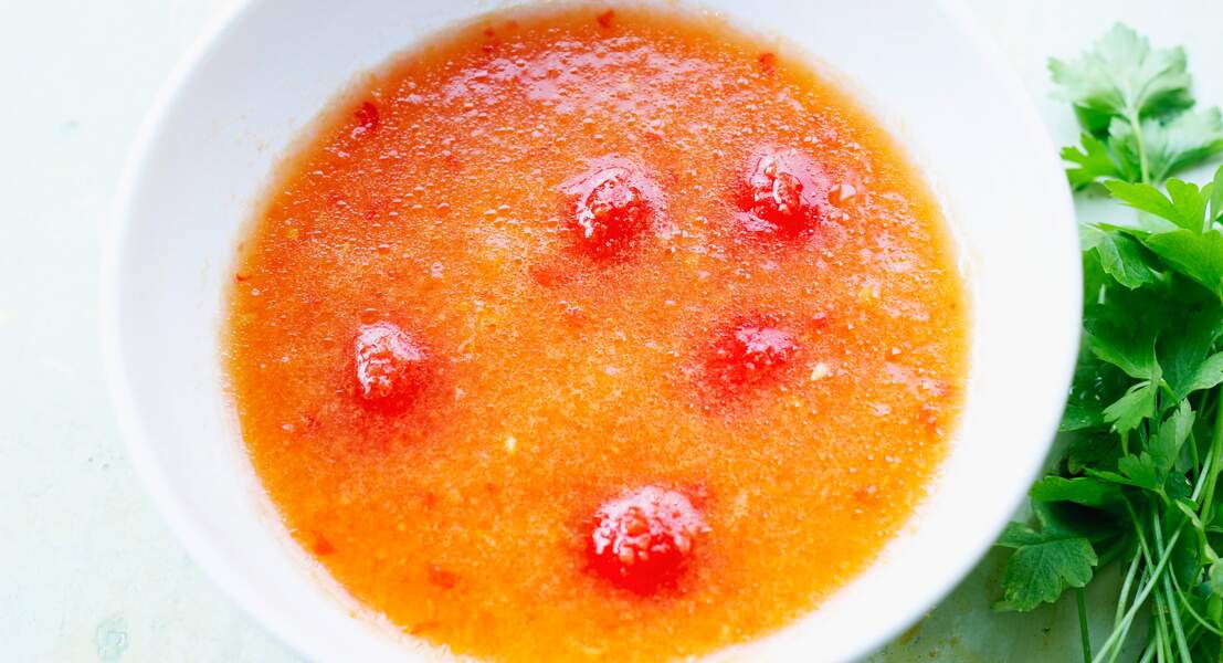 Soupe froide tomate melon