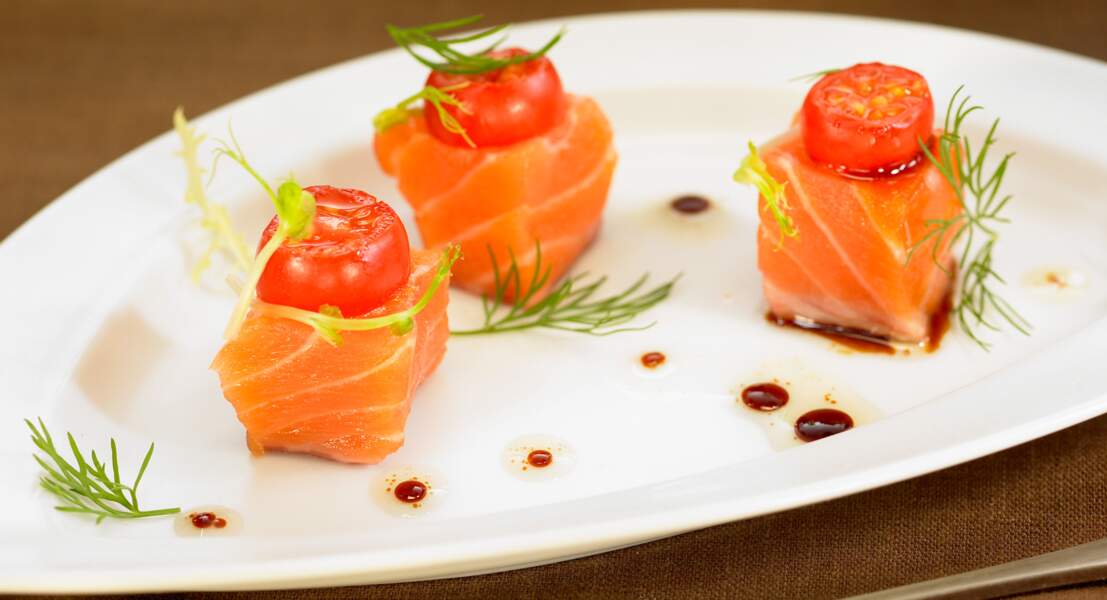Amuse-Bouche tomate saumon