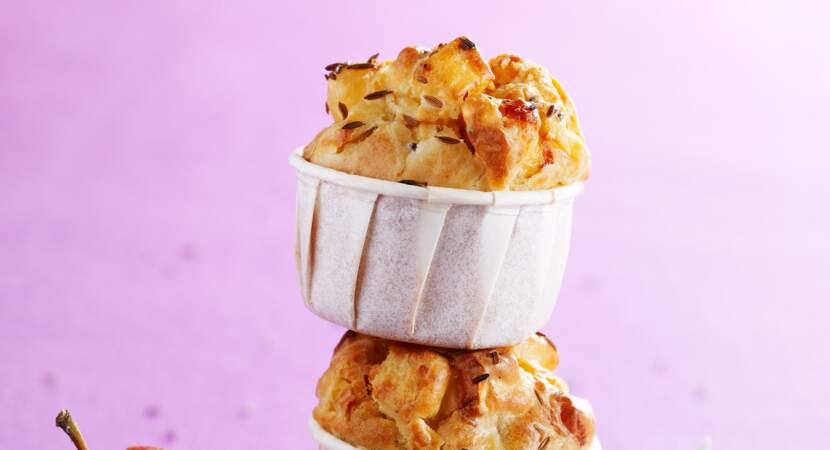 Muffins poire camembert