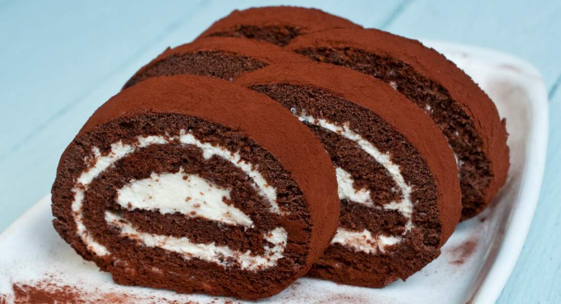 Gâteau roulé au chocolat