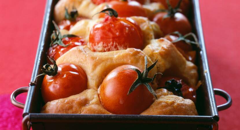 Cake tomates cerise mozzarella