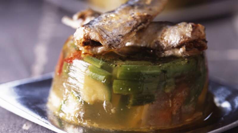 Aspic de légumes aux sardines