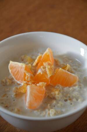 Porridge clémentines et oranges confites