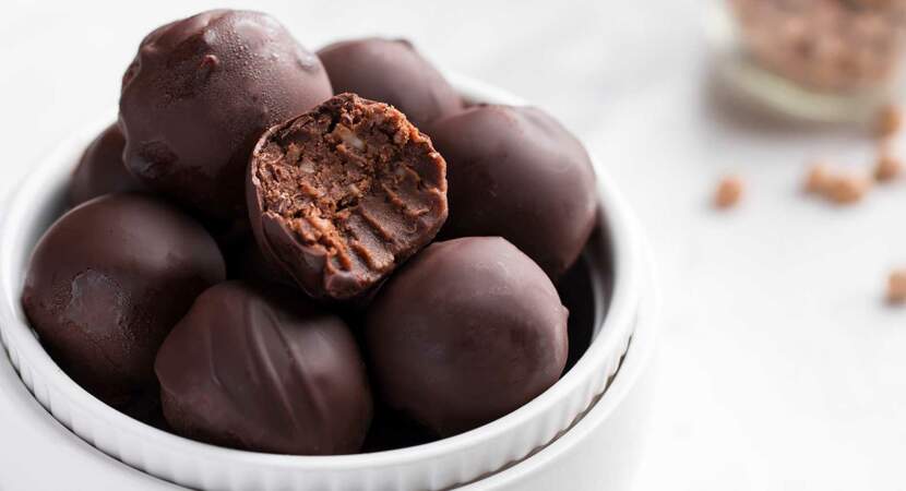 Truffes vegan chocolat pois-chiches