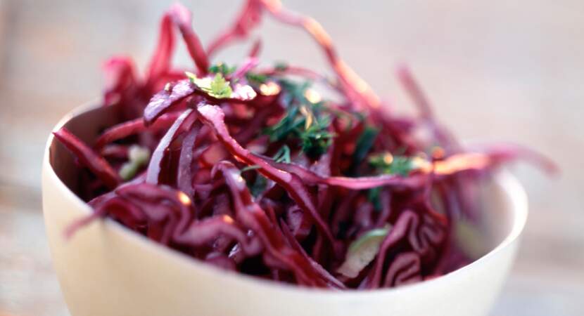 Mercredi : Chou rouge en salade