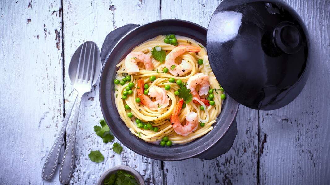 One pot pasta aux crevettes