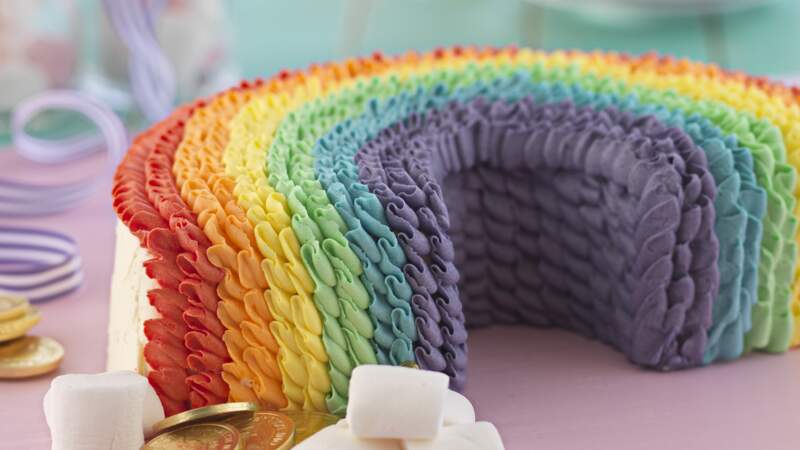  Rainbow cake 