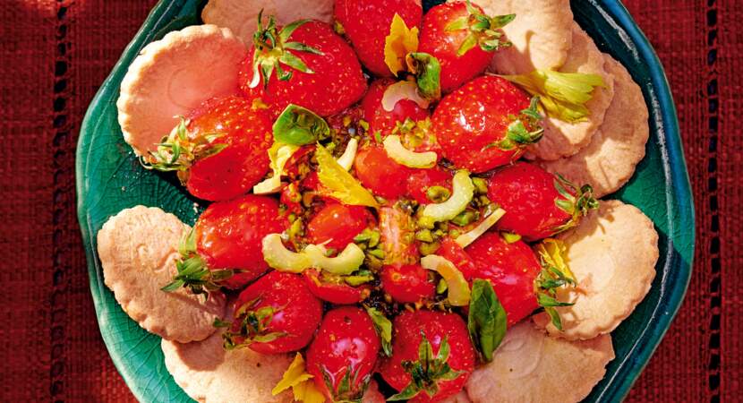 Salade de fraises au céleri