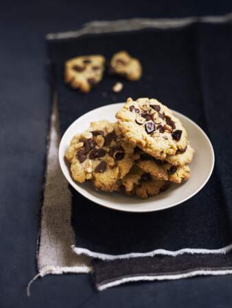 Cookies aux noisettes et raisins secs
