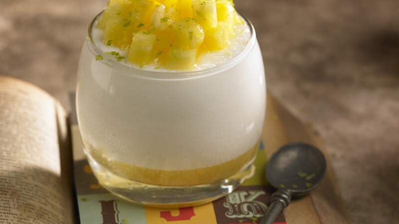 Mousse de yaourt à l'ananas