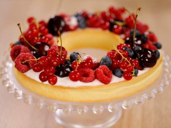Dimanche : La tarte couronne fruits-rouges-mascarpone