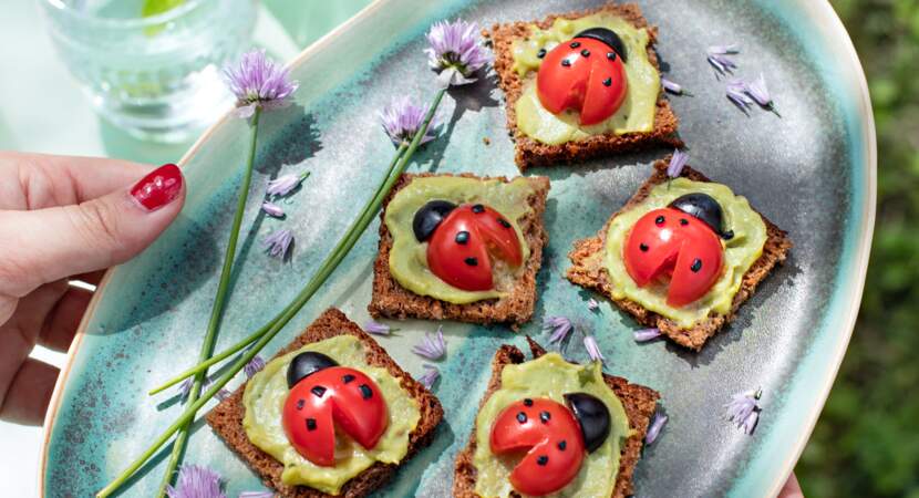 Toasts coccinelles