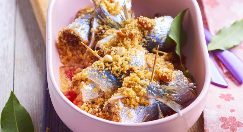 Sardines farcies à la sicilienne