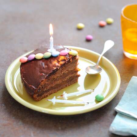 Gâteau d'anniversaire aux Smarties