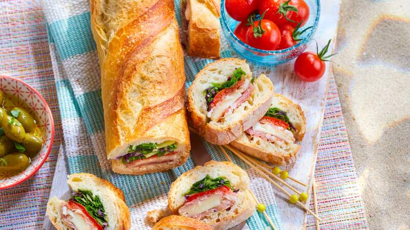 Sandwich baguette à l’italienne