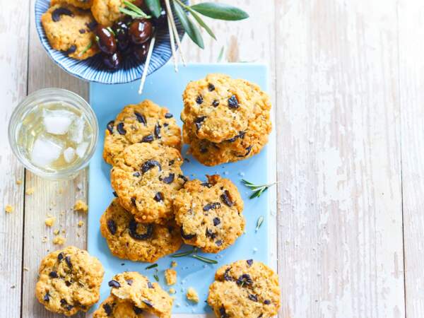 Cookies au quinoa et aux olives
