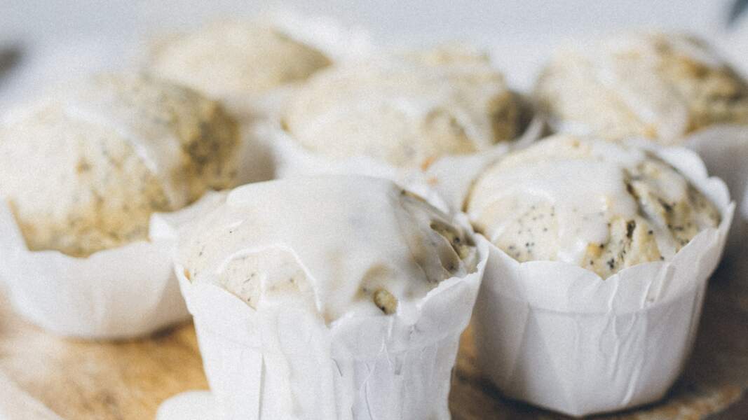 Muffins au citron et graines de pavot	 