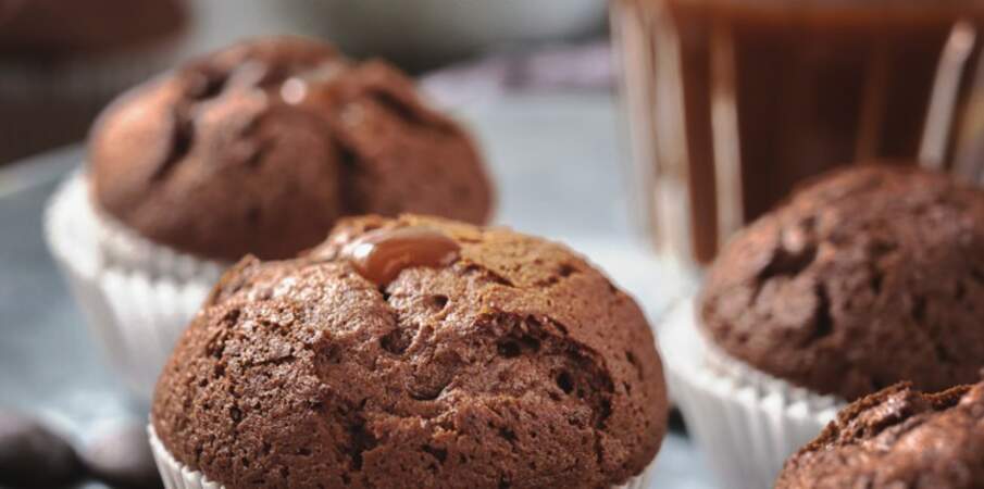 Muffins coeur coulant au caramel