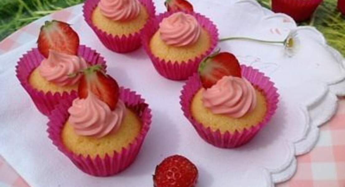 Minis cupcakes fraise/citron