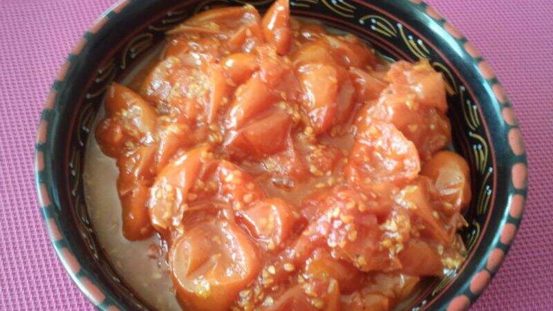 Sauce de tomates cerise