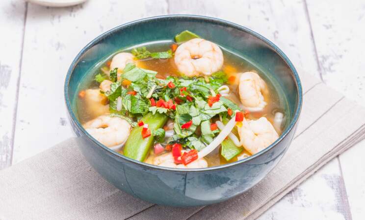 Soupe vietnamienne aux crevettes