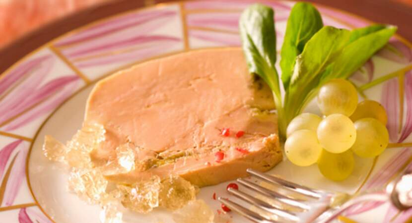 Terrine de foie gras et gelée au sauternes