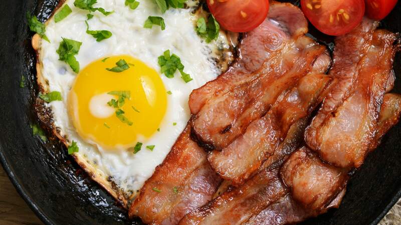 Œufs sur le plat au bacon