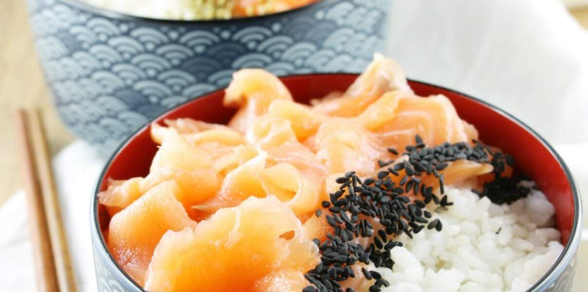 Chirashi saumon sésame