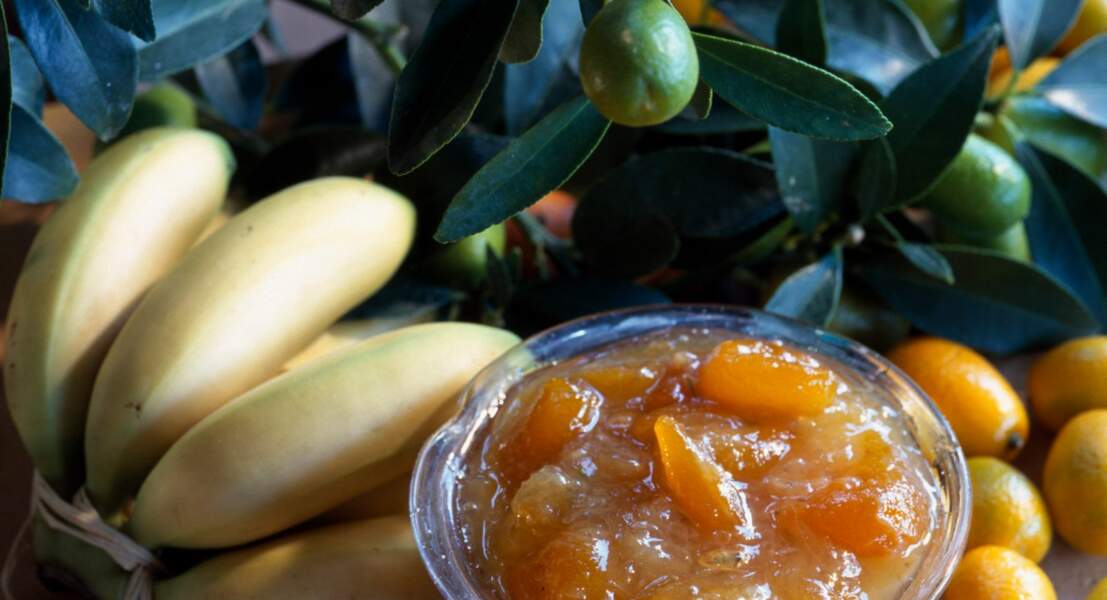 Confiture bananes-kumquats