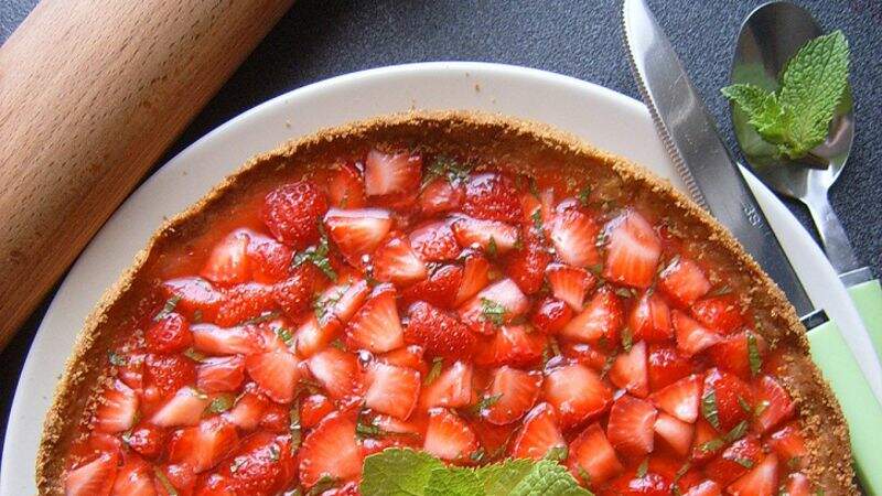 Tarte aux fraises façon mojito