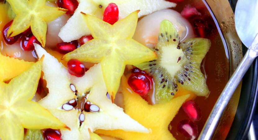 Salade de fruits exotiques à la vanille