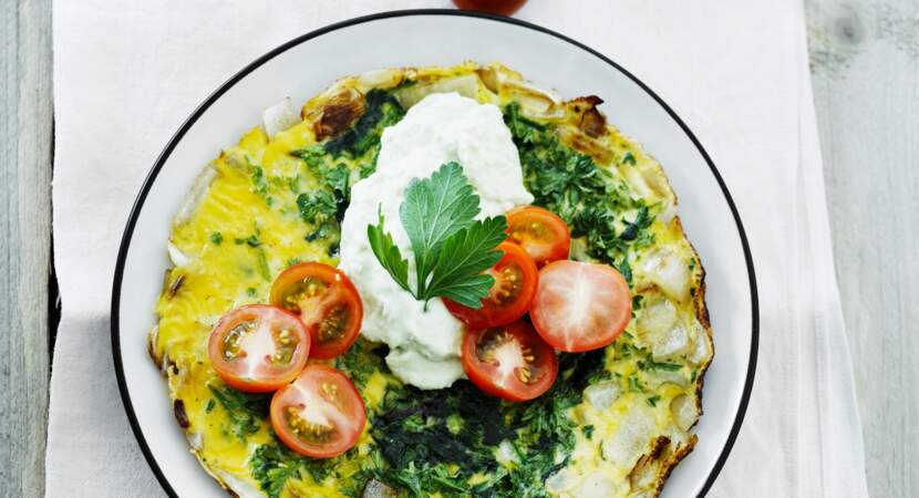 Omelette aux herbes
