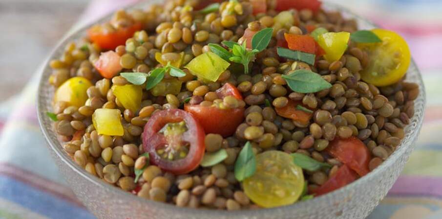 Mercredi : Salade de lentilles