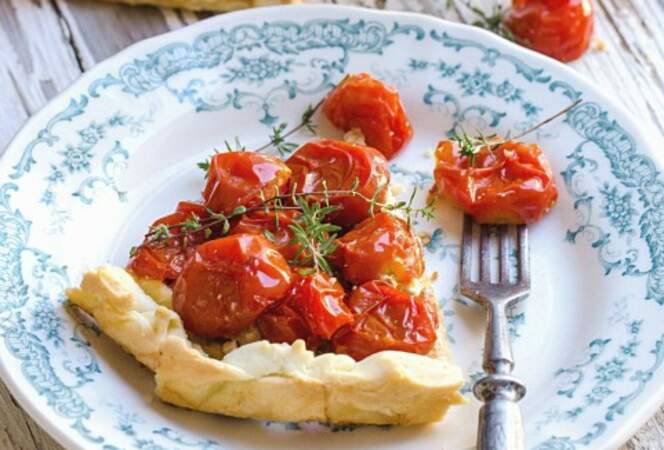 Tatin de tomates au thym