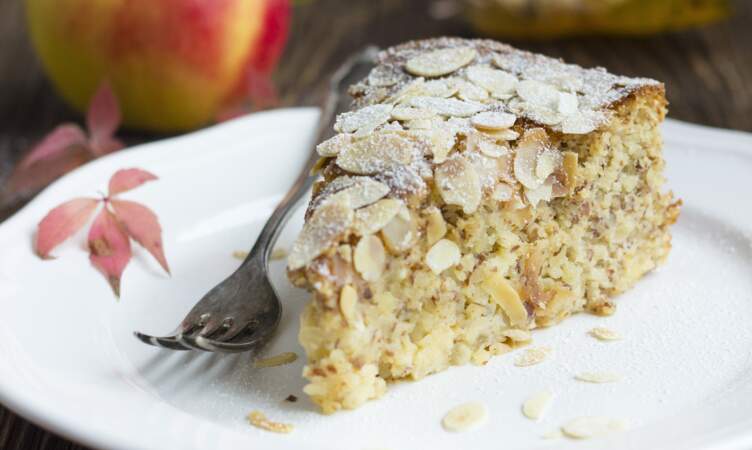 Gâteau facile et rapide aux pommes et amandes
