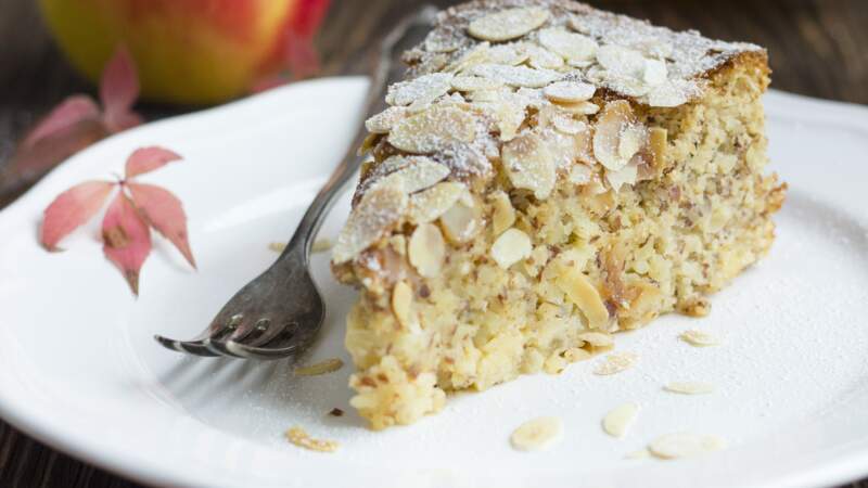 Gâteau facile et rapide aux pommes et amandes