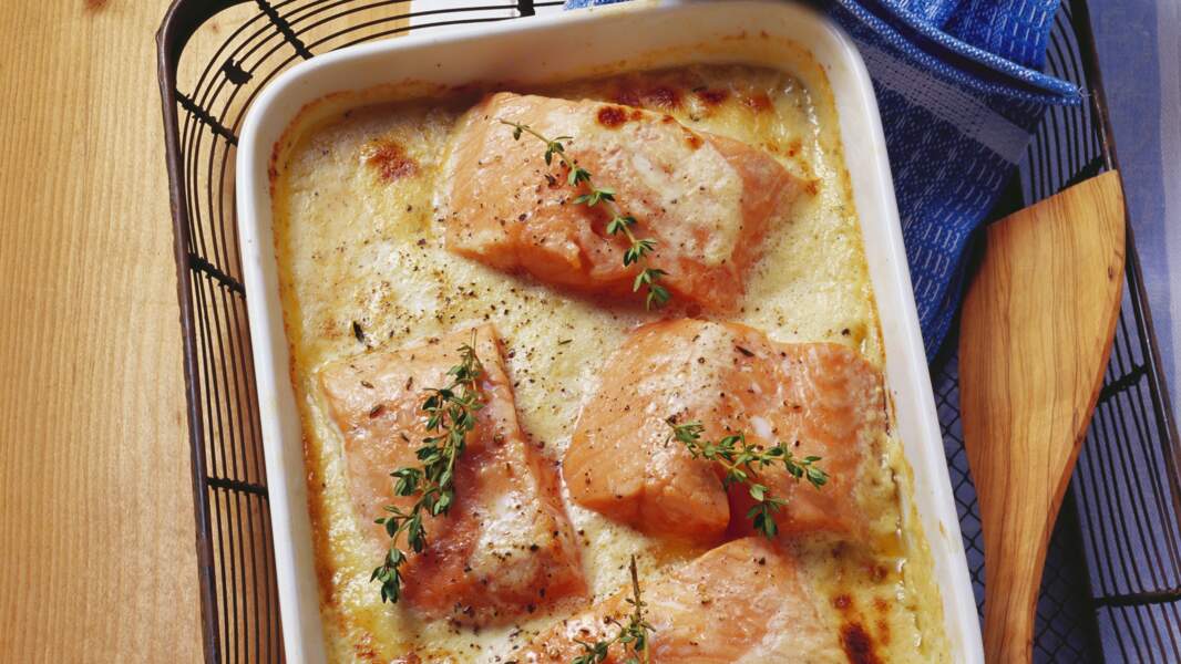Pavés de saumon gratinés au four faciles