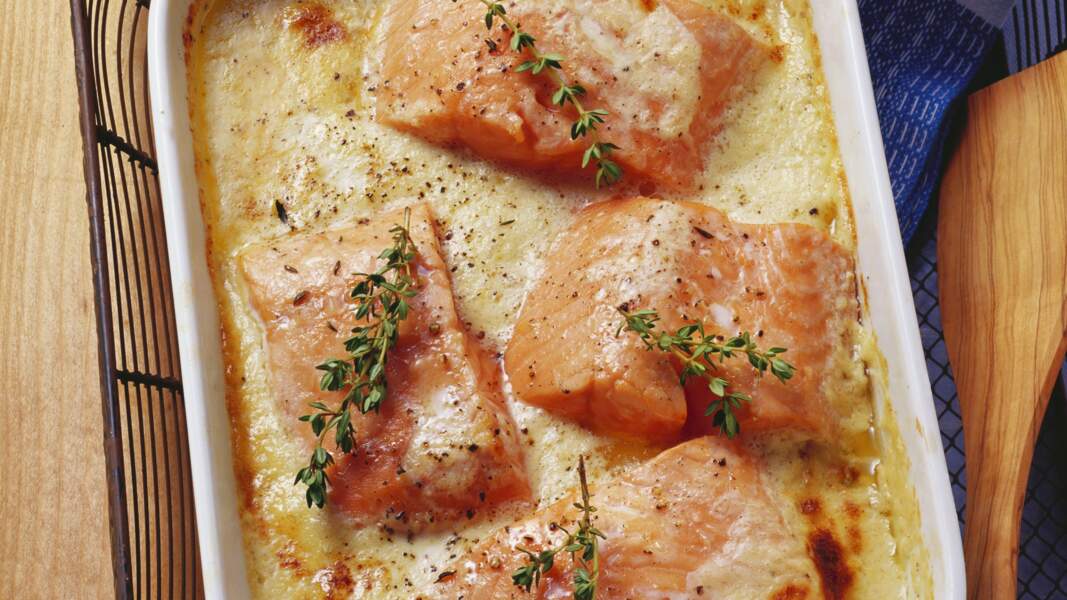 Pavés de saumon gratinés au four faciles