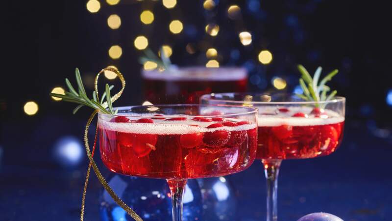 Cocktail cranberries de Noël 