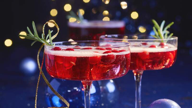 Cocktail cranberries de Noël 