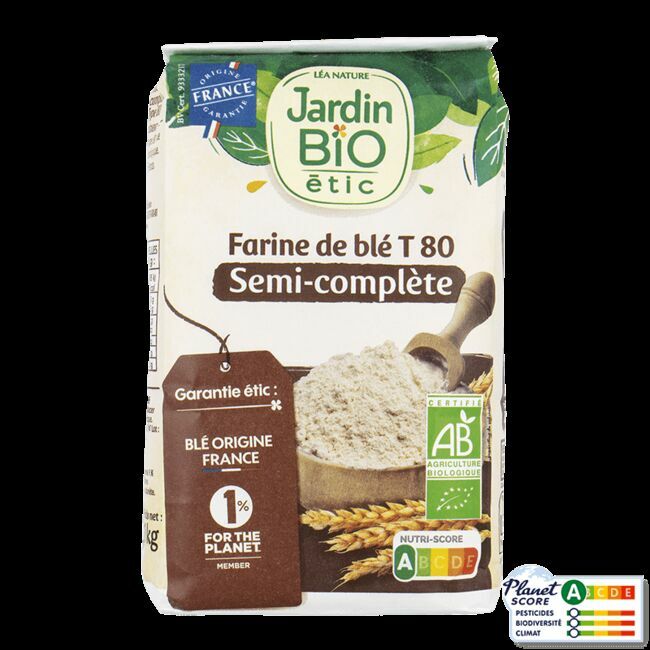 Farine bio de blé semi complète T110 CARREFOUR BIO