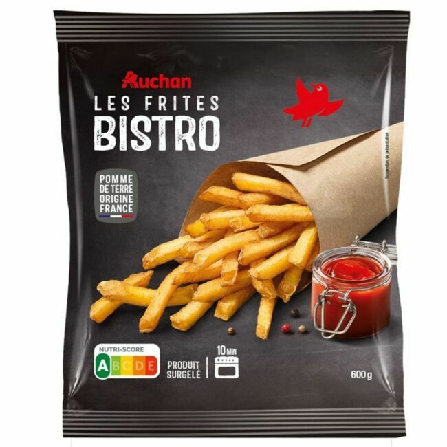 Les Frites Bistro, 4,16 € (600 g), Auchan.