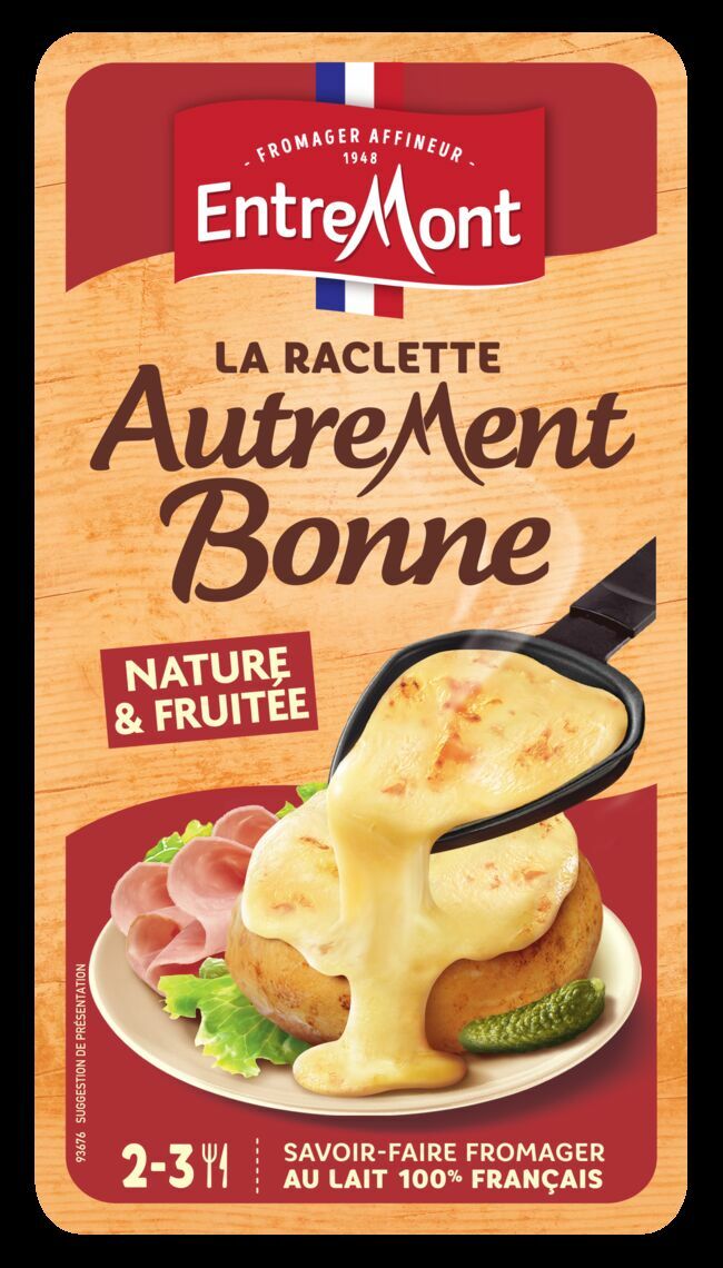 La raclette Autrement Bonne, 4,50 € (350 g), Entremont.