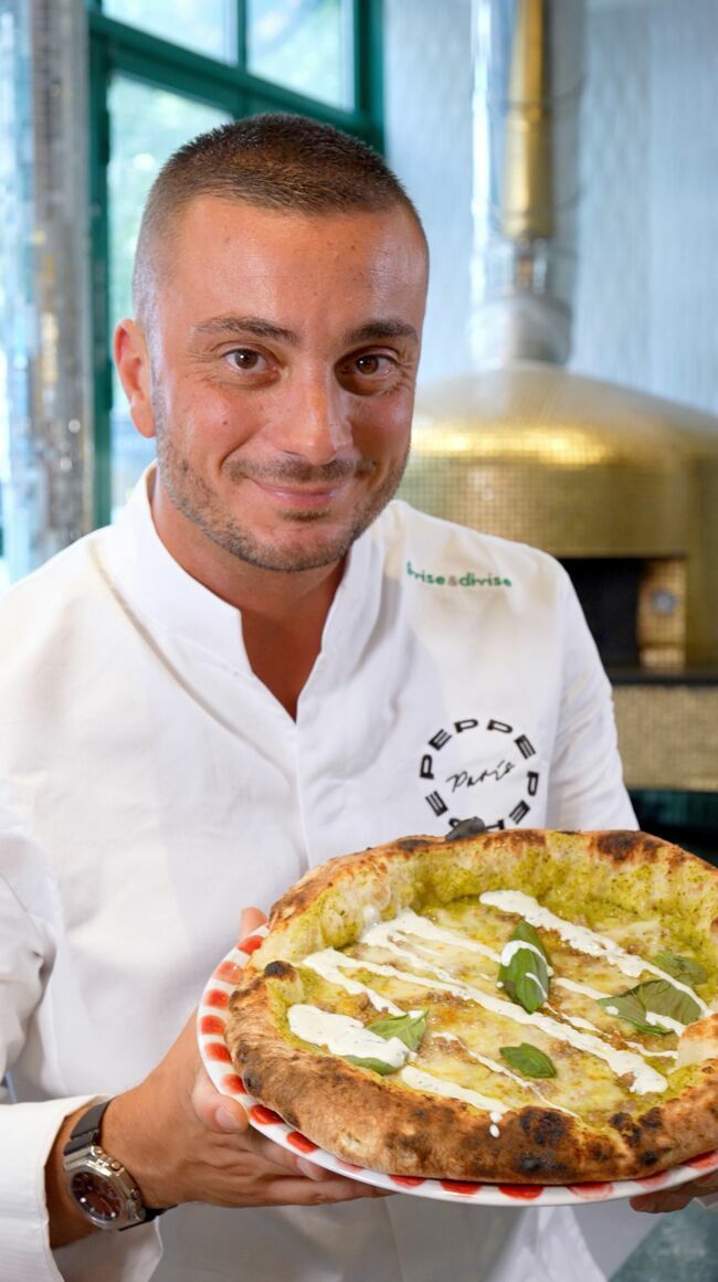 Le chef Giuseppe Cutraro a su s’adapter aux goûts des Français en matière de pizza.