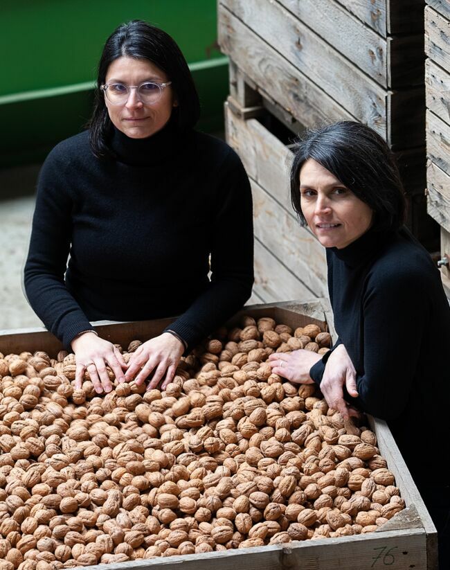 Les belles noix AOP de Marie-Lise et Sabine Matras, produites dans la Drôme. 