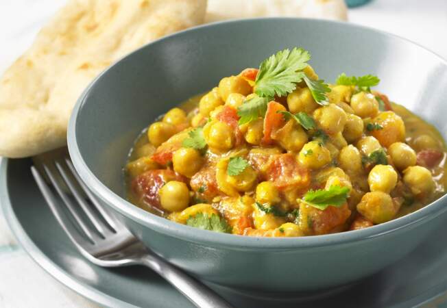 Lundi : Curry de pois chiches (chana masala)